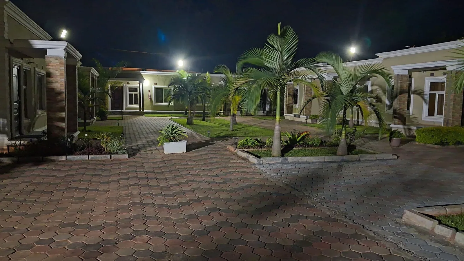 The compound at night